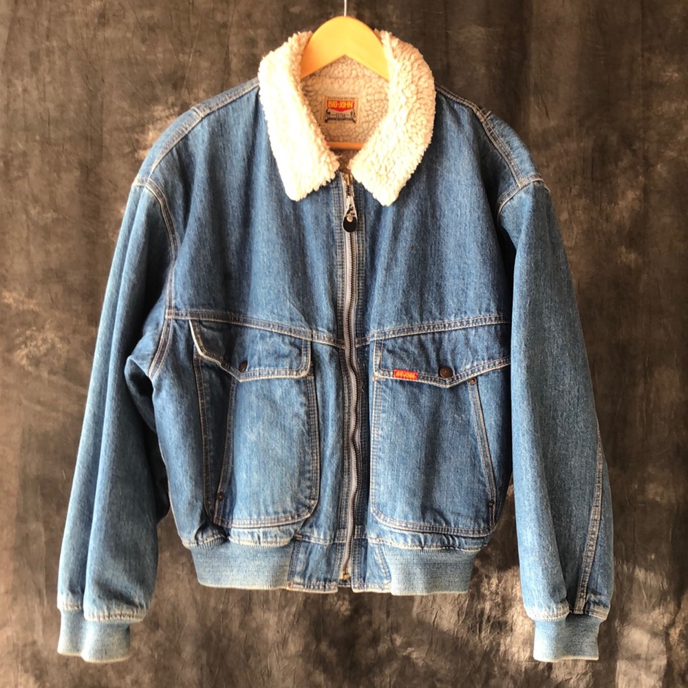 Big John vintage bomber Sherpa lined jacket